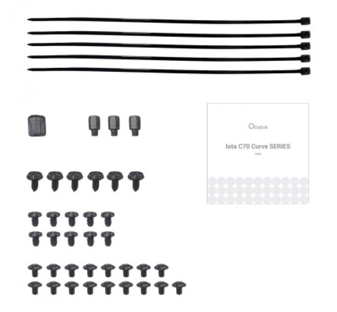 Корпус для ПК OCYPUS IOTA C70 BK CURVE ARGB DIGITAL (IOTA-C70-BKD400CD-GL)