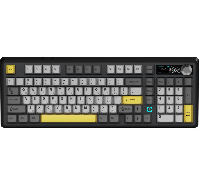 Ajazz Клавіатура бездротова Ajazz AK980 V2 Maillard Switch Black (AK980-V2-M-BGY)
