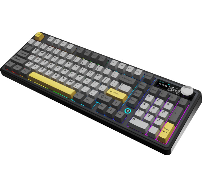 Ajazz Клавіатура бездротова Ajazz AK980 V2 Maillard Switch Black (AK980-V2-M-BGY)