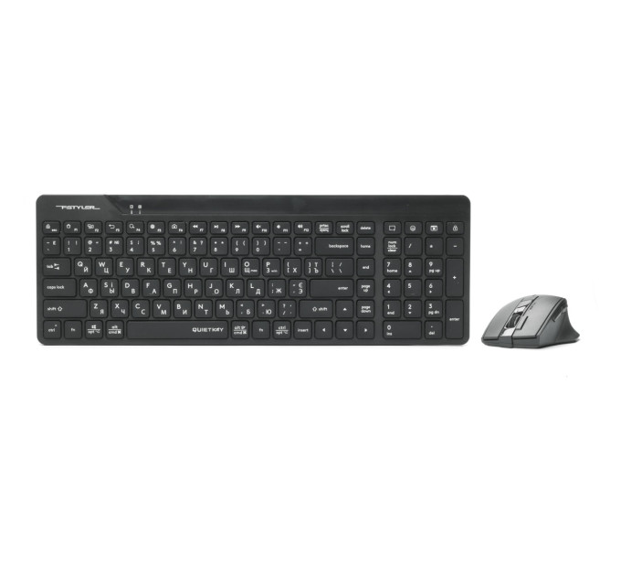 A4Tech Комплект (клавіатура, мишка) бездротовий A4Tech Fstyler FG2400 Air2 Black