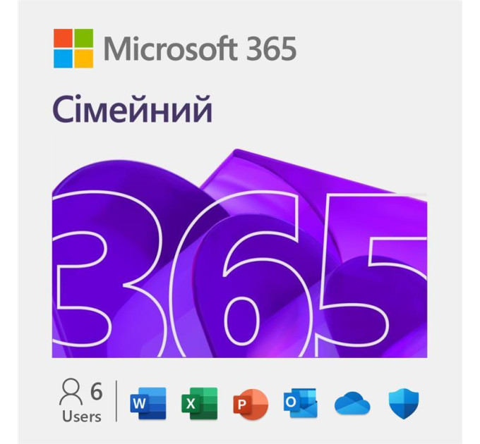 Microsoft Програмна продукція MICROSOFT 365 FAMILY ALL LNG EP2-36891 MS