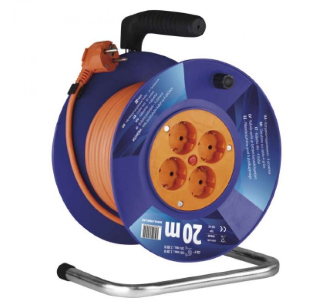 Мережевий подовжувач EMOS катушка 4 роз., 20 м (P09220)