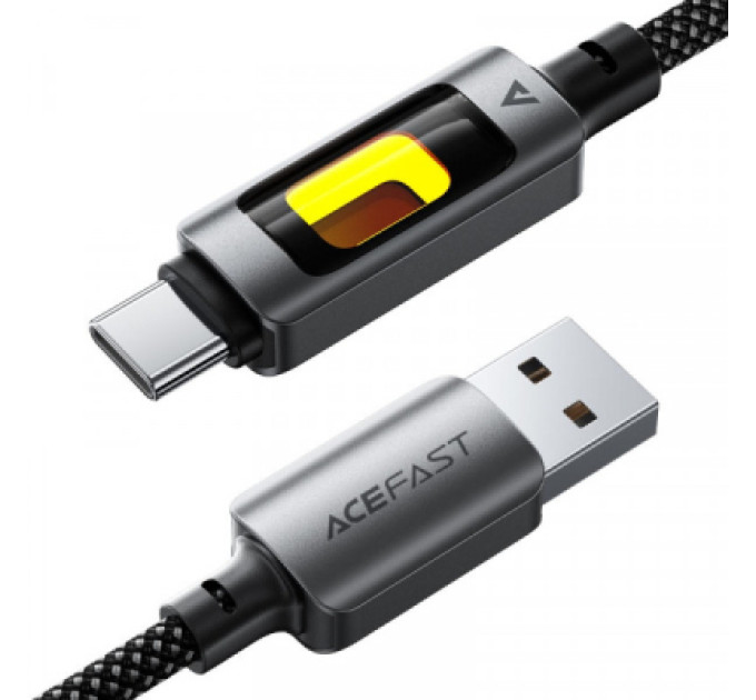 Acefast Дата кабель USB 2.0 AM to USB-C 1.2m 60W black Acefast (6974316284673)