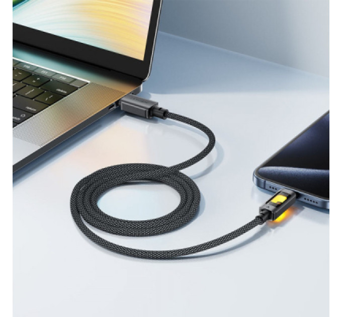 Acefast Дата кабель USB 2.0 AM to USB-C 1.2m 60W black Acefast (6974316284673)