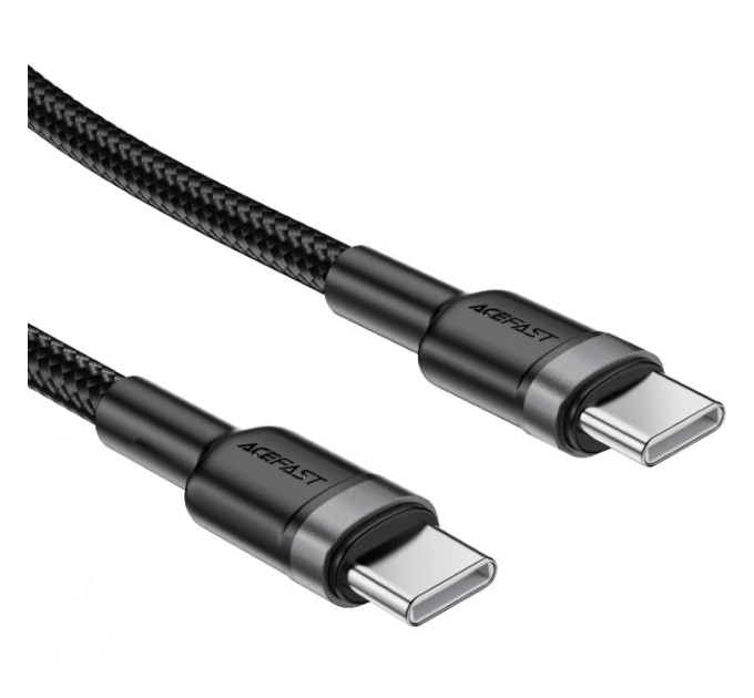 Acefast Дата кабель USB-C to USB-C 1.2m 60W black Acefast (6974316285137)
