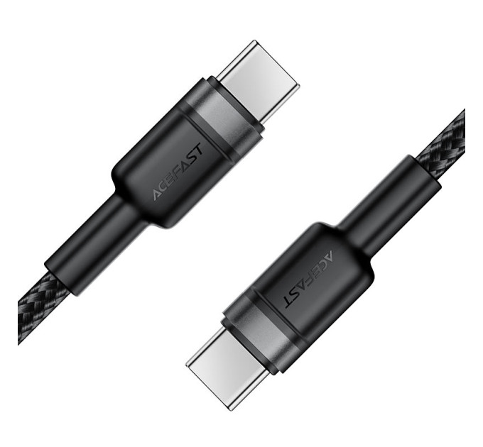 Acefast Дата кабель USB-C to USB-C 1.2m 60W black Acefast (6974316285137)