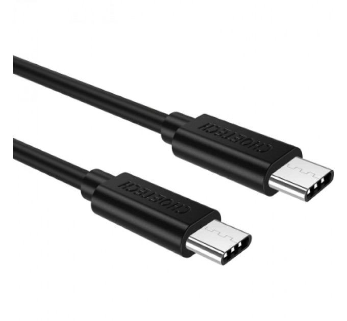 Дата кабель Кабель USB 2.0 Type-C M-M, 0.5 м,чорний Choetech Choetech (CC0001-V4-PE)