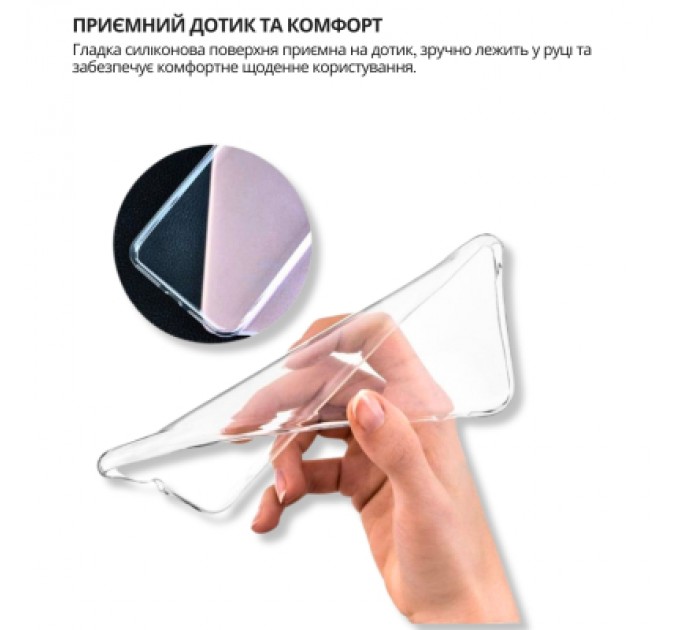 Чохол до мобільного телефона BeCover silicone Poco F7 Transparent (714910)