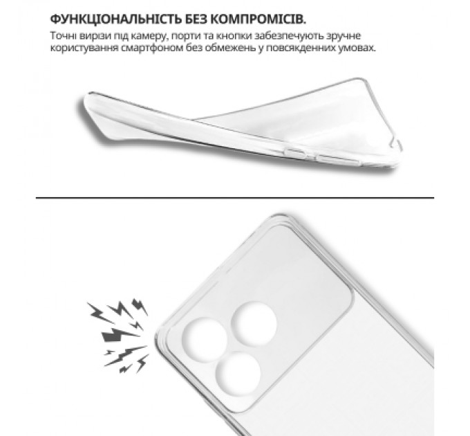 Чохол до мобільного телефона BeCover silicone ZTE Blade A36 / Nubia A36 Transparent (714908)