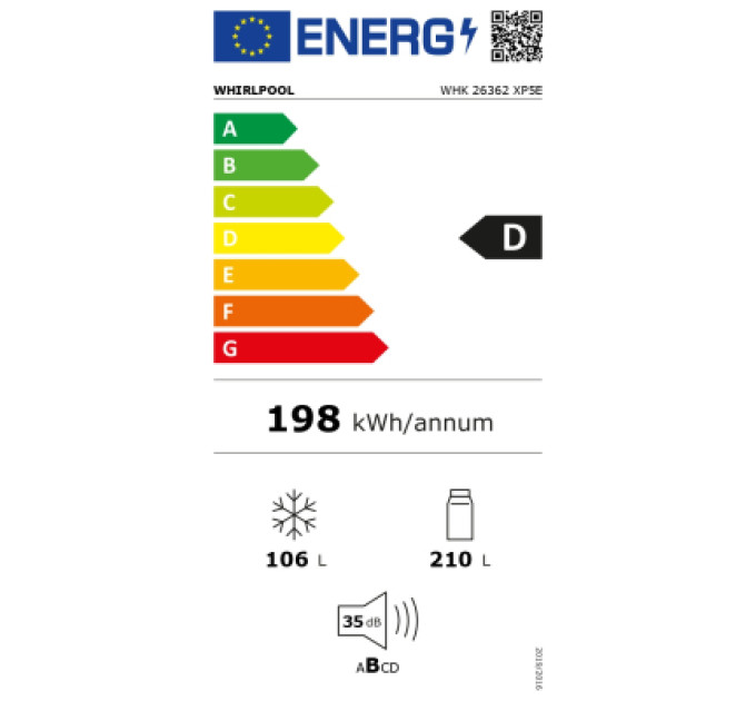 Whirlpool Холодильник Whirlpool WHK26362XP5E