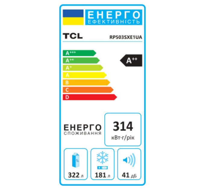 TCL Холодильник TCL RP503SXE1UA