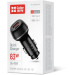 ColorWay Зарядний пристрій ColorWay USB-C PD65W + USB QC3.0 car adapter (CW-CHA068PD-BK)
