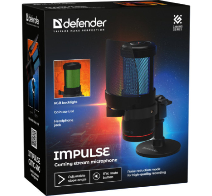 Defender Мікрофон Defender Impulse GMC 400 USB Black (64240)