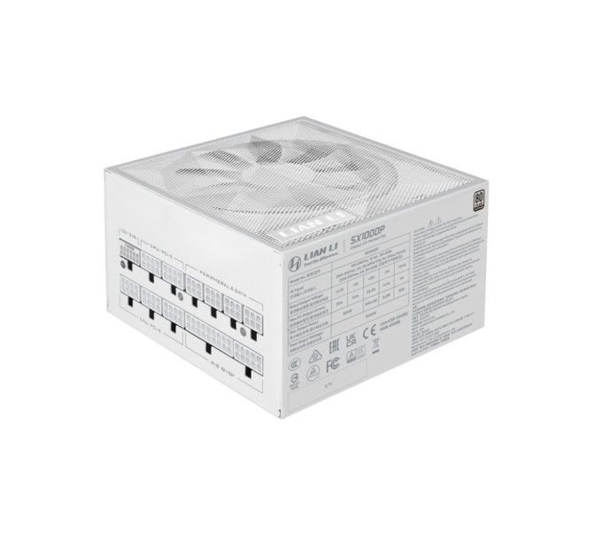 Lian Li Блок живлення Lian Li SX1000P White, EU Cord (G9P.SX1000P.W000.EU)