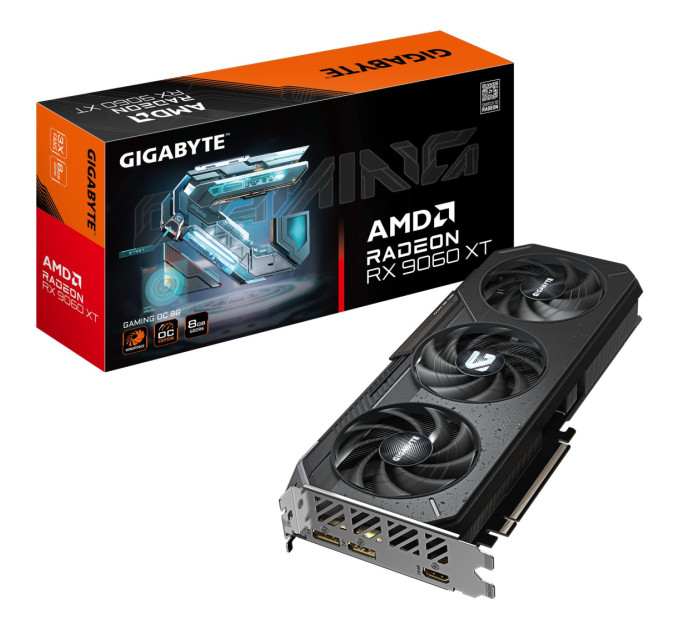 GIGABYTE Відеокарта PCIE16 RX9060XT 8GB GDDR6 R9060XTGAMING OC-8GD GIGABYTE