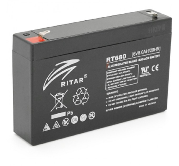 Батарея до ДБЖ Ritar AGM RT680G, 6V-8Ah (RT680G)