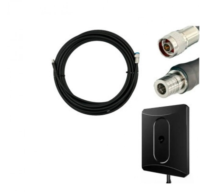 Кабель для дрона ALIENTECH RG8 для Deimox, QMA -N-type (2 шт по 35м) (RG8-Q-JW/N-JW-35)