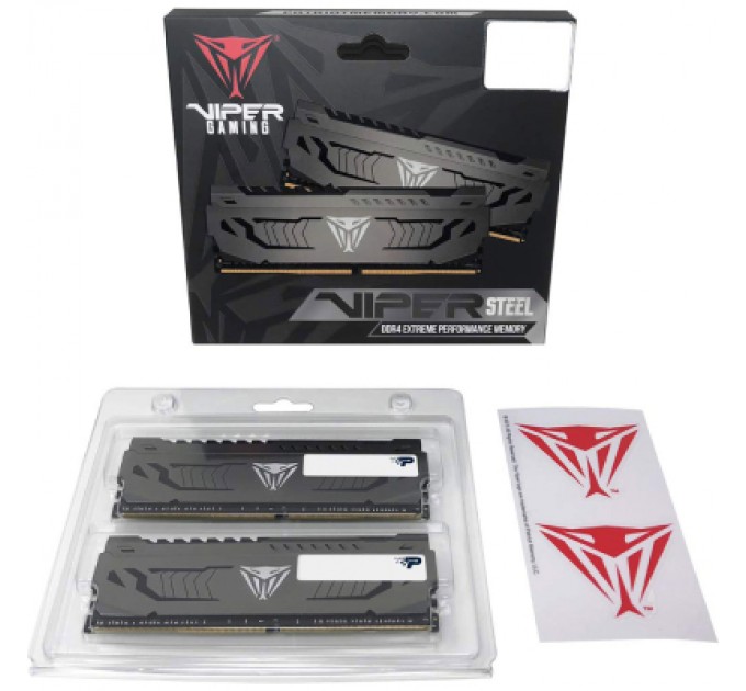 Модуль пам'яті для комп'ютера DDR4 32GB (2x16GB) 3600 MHz Viper Steel Patriot (PVS432G360C8K)