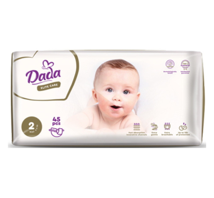 Dada Підгузки Dada Elite Care Mini 2 (3-5 кг) 45 шт (4820174981082)