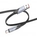 Дата кабель USB 2.0 AM to USB-C 1.2m 5A nylon black HOCO (6942007605007)
