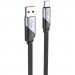 Дата кабель USB 2.0 AM to USB-C 1.2m 5A nylon black HOCO (6942007605007)