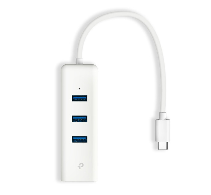 TP-Link Мережевий адаптер TP-Link UE330C (USB-C 3.0, 10/100/1000Mbps, 3xUSB 3.0 HUB)