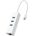 TP-Link Мережевий адаптер TP-Link UE330C (USB-C 3.0, 10/100/1000Mbps, 3xUSB 3.0 HUB)