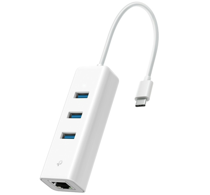 TP-Link Мережевий адаптер TP-Link UE330C (USB-C 3.0, 10/100/1000Mbps, 3xUSB 3.0 HUB)