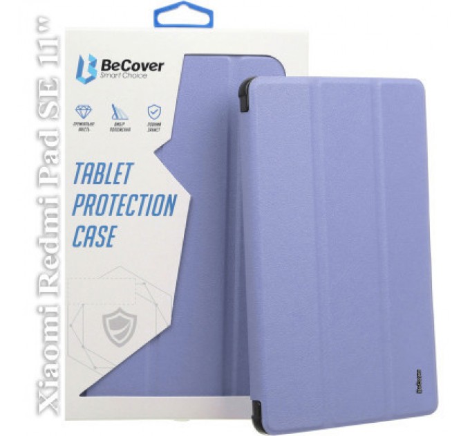 BeCover Чохол до планшета BeCover Soft Edge Stylus Mount Xiaomi Redmi Pad SE 11" Purple (710786)
