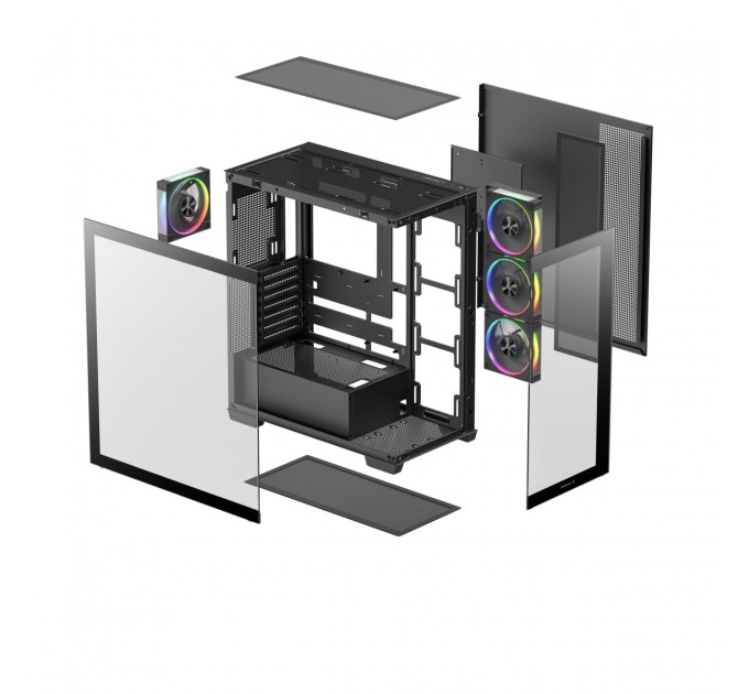 Корпус DeepCool CG580 4F V2 Black (R-CG580-BKADA4-G-2) без БЖ