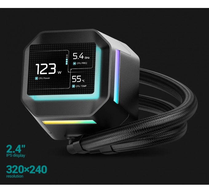 Система водяного охолодження DeepCool LM240 Black (R-LM240-BKDMMC-1)