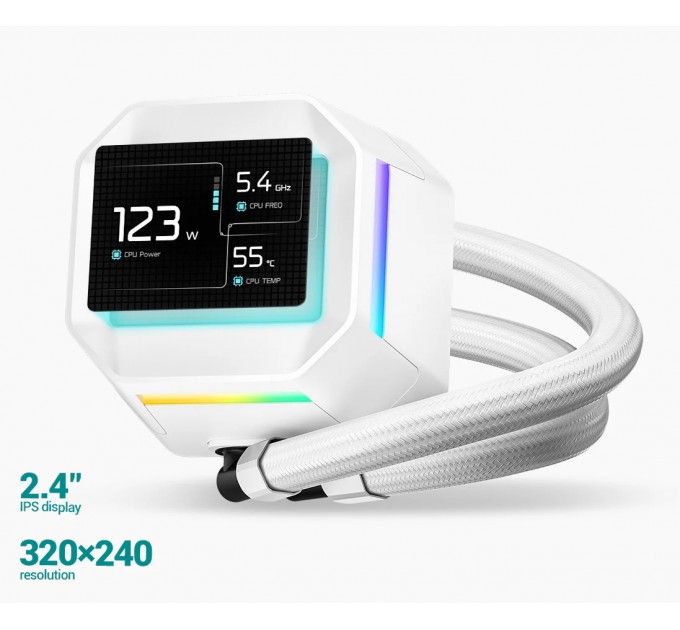 Система водяного охолодження DeepCool LM360 WH (R-LM360-WHDMMC-1)