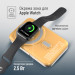 ColorWay Батарея універсальна ColorWay 10 000 mAh PD/22.5W, 15W MagSafe & Watch Wireless Amber (CW-PB100LPA2Y-WPDD)
