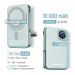 ColorWay Батарея універсальна ColorWay 10 000 mAh PD/22.5W, 15W MagSafe & Watch Wireless Aquamarine (CW-PB100LPA2MT-WPDD)