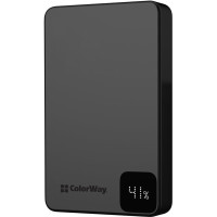 Батарея універсальна ColorWay 10 000 mAh PD/22.5W, 15W MagSafe Black (CW-PB100LPA1BK-WPDD)