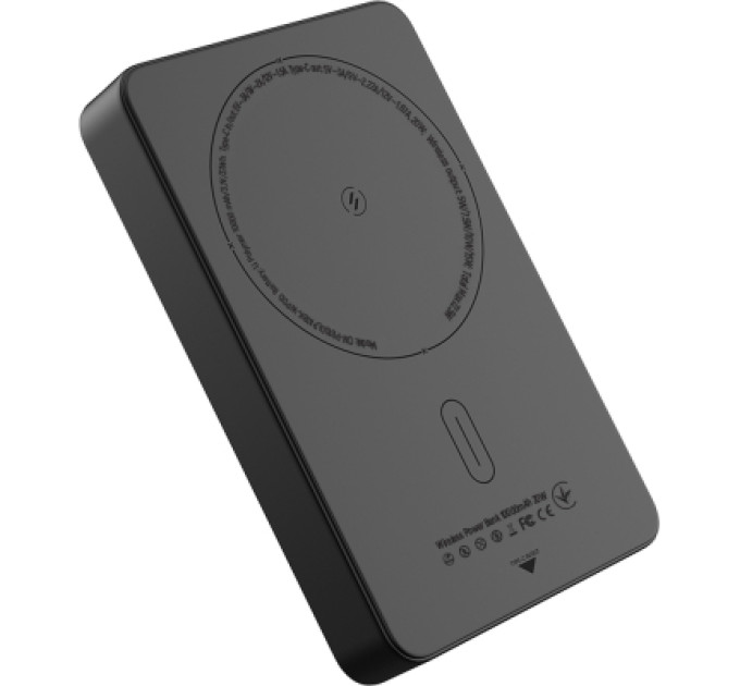 ColorWay Батарея універсальна ColorWay 10 000 mAh PD/22.5W, 15W MagSafe Black (CW-PB100LPA1BK-WPDD)