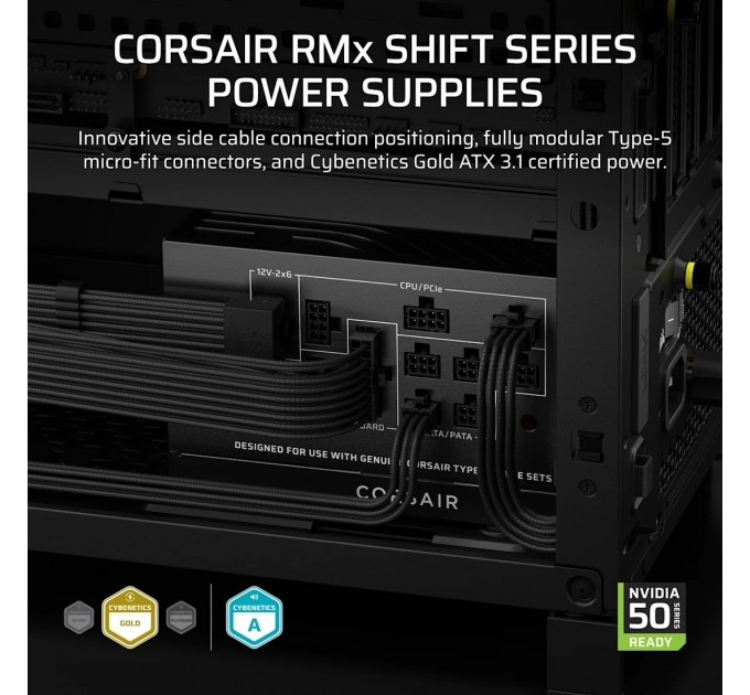 Блок живлення Corsair RM850x Shift ATX 3.1 850W (CP-9020299-EU)