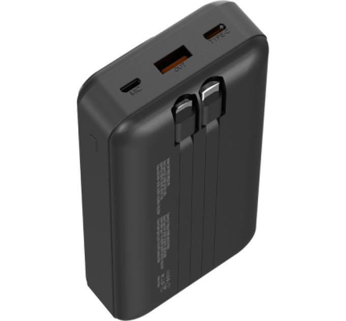 ColorWay Батарея універсальна ColorWay 20 000 mAh Optimal Power PD/22.5W, QC/3.0, Black (CW-PB200LPB5BK-PDD)