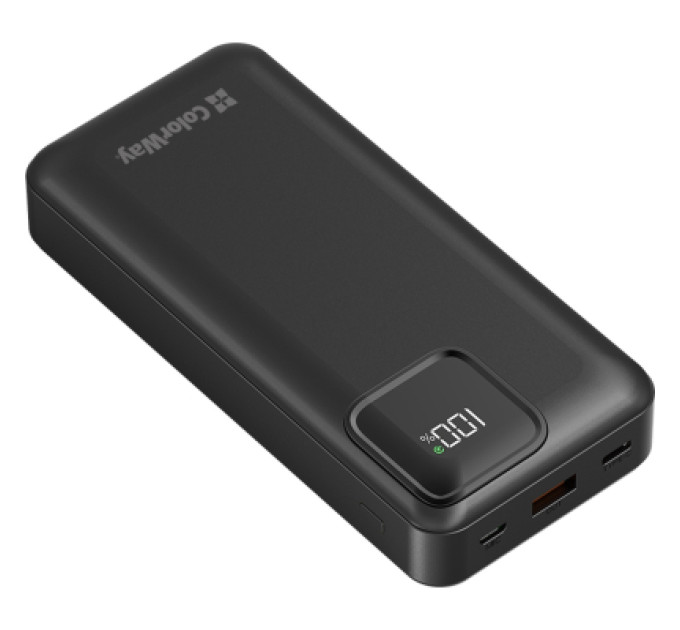 ColorWay Батарея універсальна ColorWay 20 000 mAh Optimal Power PD/22.5W, QC/3.0, Black (CW-PB200LPB5BK-PDD)