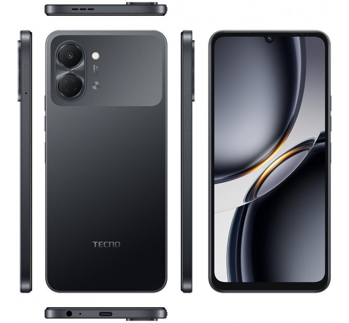 Смартфон Tecno Spark Go 3 (KN3) 4/128GB Ink Black (4894947105272)