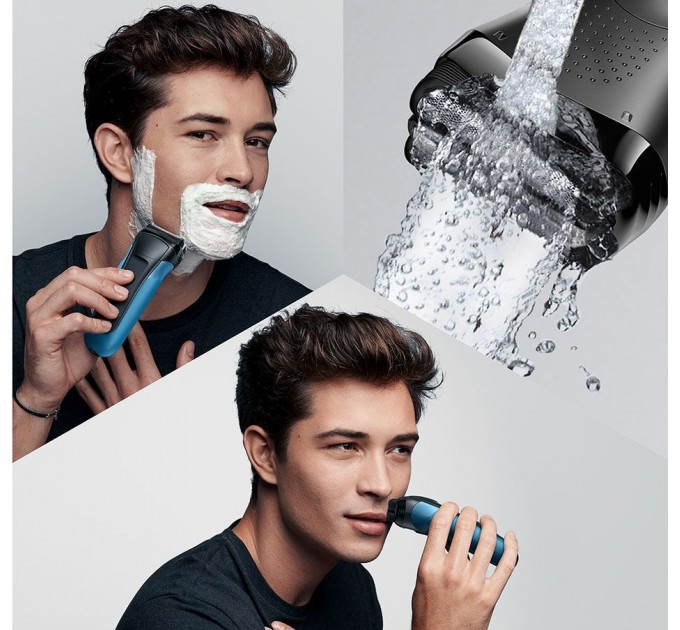 Електробритва Braun Series 3 310BT Black/Blue