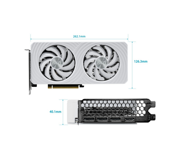 Palit Відеокарта GF RTX 5060 Ti  8GB GDDR7 White OC Palit (NE7506TU19P1-GB2062M)