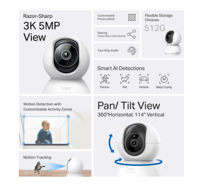 TP-Link Камера відеоспостереження TP-Link TAPO-C230