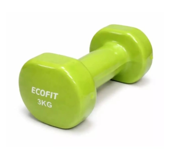 Ecofit Гантель Ecofit MD2025 з вініловим покриттям 3 кг (K00026986)