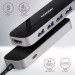 AXAGON Концентратор USB-C 6IN1 0.2M HMC-6H4A AXAGON