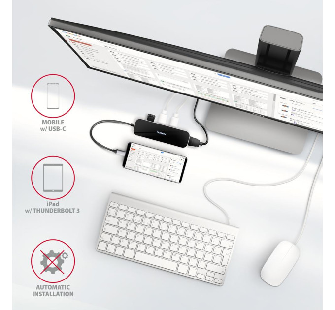 AXAGON Концентратор USB-C 6IN1 0.2M HMC-6H4A AXAGON