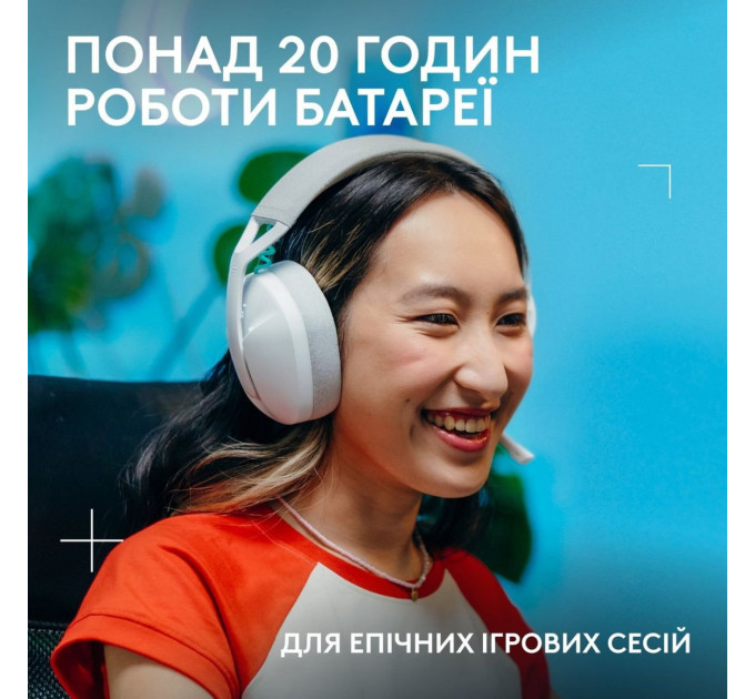 Logitech Гарнітура Logitech G321 Lightspeed White (981-001569)
