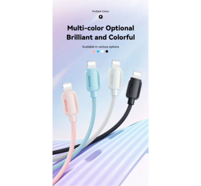 Essager Дата кабель USB-C to Lightning 1.0m 20W blue Essager (EXCTL-WL03-P)