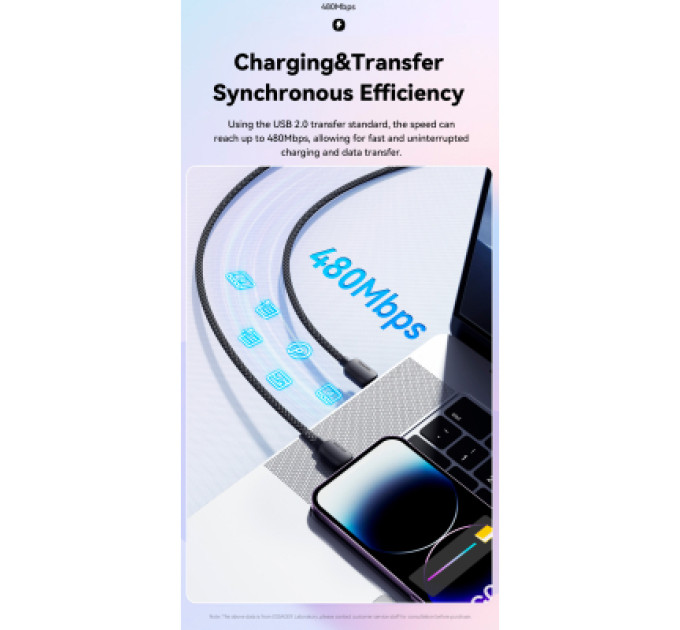 Essager Дата кабель USB-C to Lightning 1.0m 20W blue Essager (EXCTL-WL03-P)