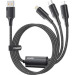 Essager Дата кабель USB 2.0 AM to Lightning + Micro 5P + USB-C 1.2m 100W Essager (EXCMTL-JJ01-P)